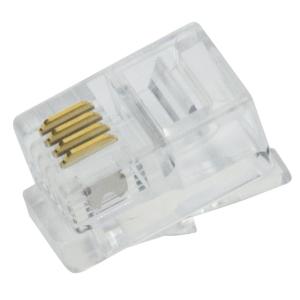 LogiLink RJ10 Stecker für Flachbandkabel, ungeschirmt MP0017 (4052792006247)
