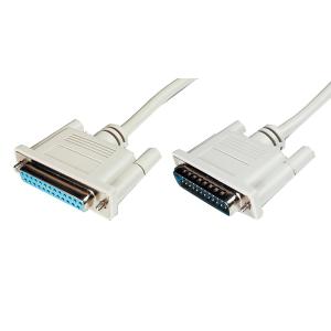 25-Pol Sub-D Kabel, Stecker - Kupplung, 2, 0 m DIGITUS AK-610201-020-E (4016032301196)