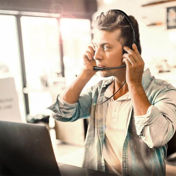 Stereo Headset, mit Bügelmikrofon, schwarz LogiLink HS0055 (4052792064155)