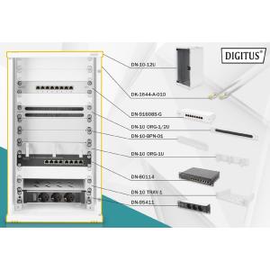 10' Netzwerk-Set, 12 HE, (B)312 x (T)300 mm, schwarz DIGITUS DN-10-SET-3-B (4016032477525)