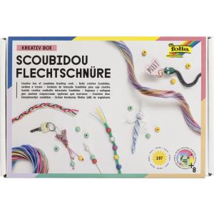 Scoubidou Flechtschnüre-Bastelset, 197 Teile folia 73019 (4001868730197)