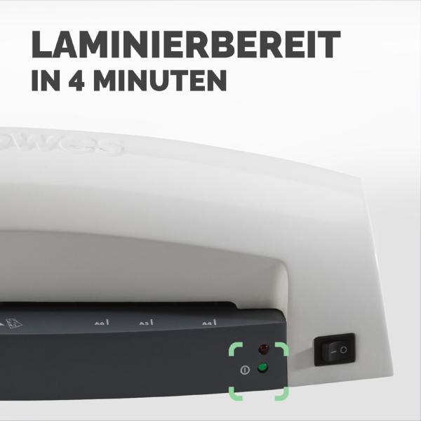 Laminiergerät Lunar DIN A3, lichtgrau Fellowes 5716701 (0043859624430)