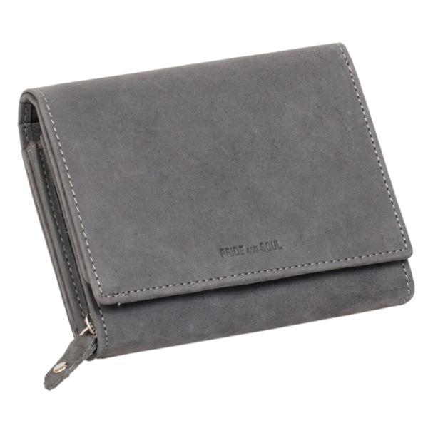 Damengeldbörse RFID, aus Leder, grau PRIDE&SOUL 47252 (4021068472529)