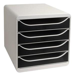 Schubladenbox BIG-BOX, 4 Schübe, lichtgrau/ EXACOMPTA 310041D (9002493023505)