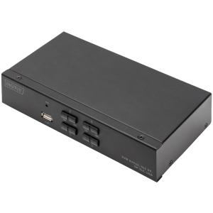Desktop KVM Switch, 4x1, schwarz DIGITUS DS-12891 (4016032487876)
