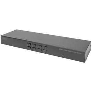 19' HDMI KVM Switch Single View, 8-Port DIGITUS DS-12910 (4016032488033)