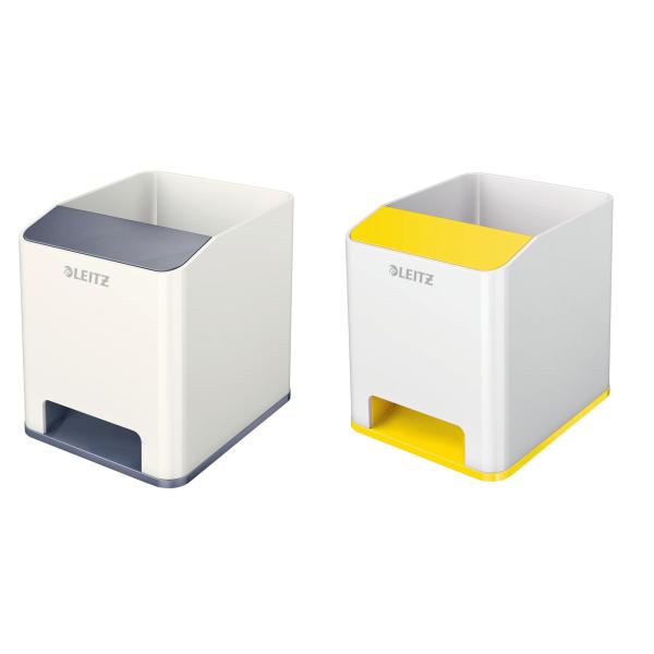 Sound Stifteköcher WOW Duo Colour, 2 Fächer, eisblau LEITZ 5363-10-51 (4002432122097)