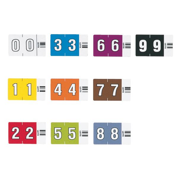 Ziffernsignal Orgacolor '2', auf Streifen, rot LEITZ 6602-00-00 (4002432313792)