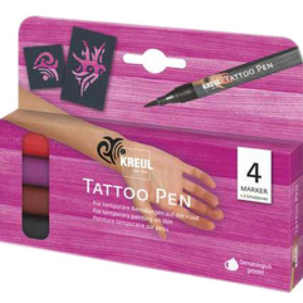 Tattoo Pen, 4er-Set KREUL 62170 (4000798621704)