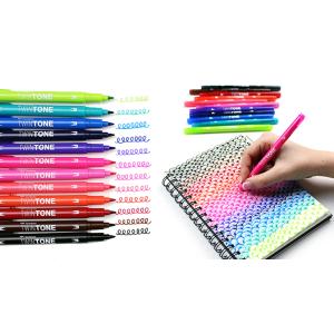 Tombow Doppelfasermaler 'TwinTone' Bright Colours, 12er Set TOMBOW WS-PK-12P-1 (4003198141018)