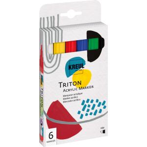 Acrylmarker TRITON Acrylic Marker, 6er-Set KREUL 17890 (4000798178901)