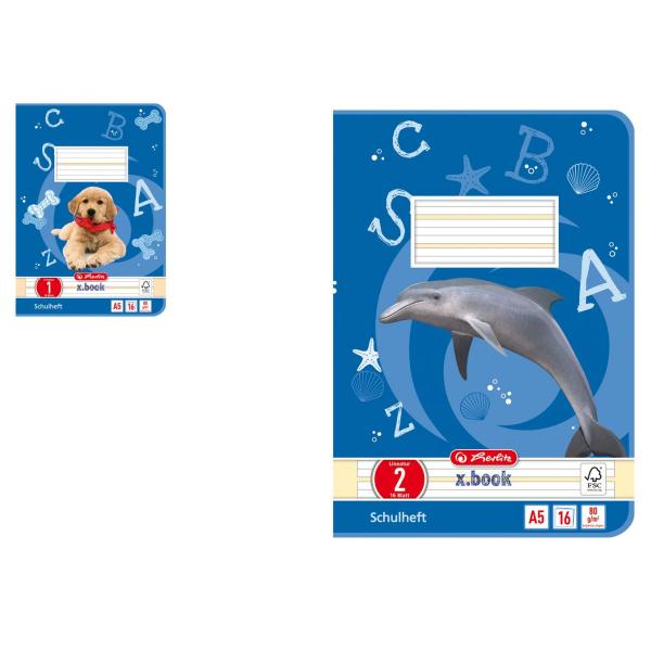 Schulheft x.book, DIN A5, Lineatur 7 / kariert herlitz 300004143 (4008113320707)