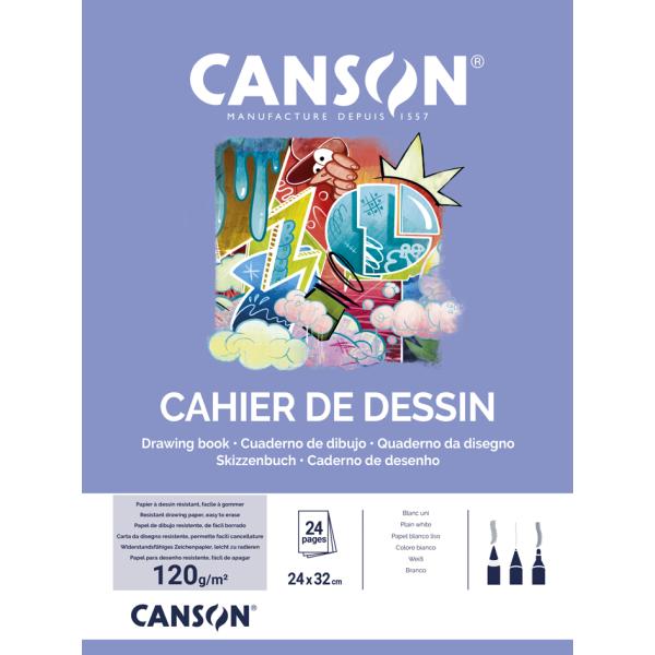 Zeichenheft, blanko, 125 g/ qm, 240 x 320 mm CANSON C200027109 (3148950271099)