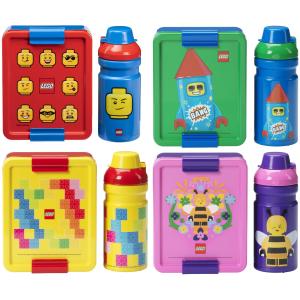 Trinkflasche + Brotdose LUNCH SET BEE, lila LEGO 40580802 (5711938035365)