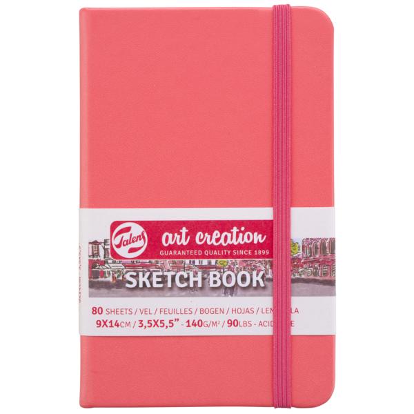 Royal Talens Art Creation Hardback Sketchbook 80 Sheets 9x 14cm Red 