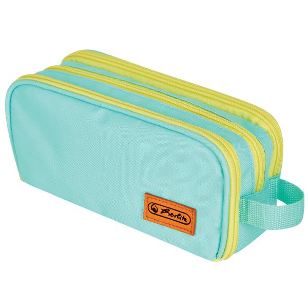 Doppel-Schlamper-Etui Uni, mint/ gelb herlitz 300001511 (4008110358673)
