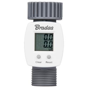 Digitaler Wasserzähler WHITE LINE, 3/ 4', grau/ weiß Bradas WL-3110 (5907544409434)