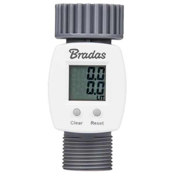 Digitaler Wasserzähler WHITE LINE, 3/ 4', grau/ weiß Bradas WL-3110 (5907544409434)