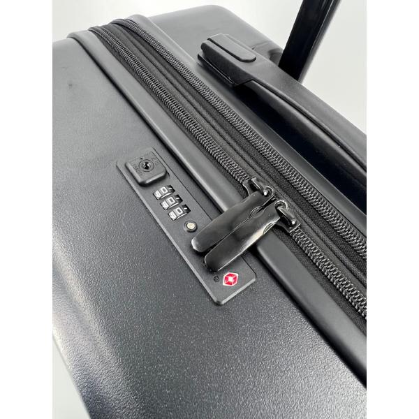 Reisetrolley-Set, 50% recycletes ABS, 3er Set, schwarz JSA 45610 (4021068456109)