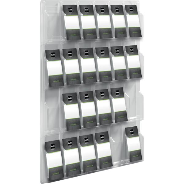 Wanddisplay 'the clearly', 24 x 1/ 3 DIN A4 hoch helit H6259502 (4012086013269)