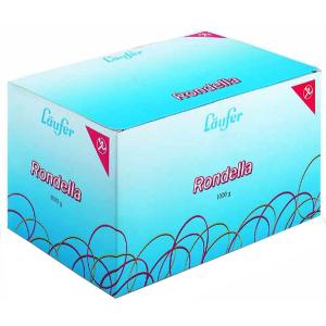 Gummiringe RONDELLA im Karton, rot, 65 mm, 500 g Läufer 50542 (4006677505424)