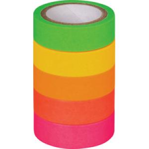 Deko-Klebeband 'Neon Regenbogen', matt HEYDA 203584534 (4005329145865)