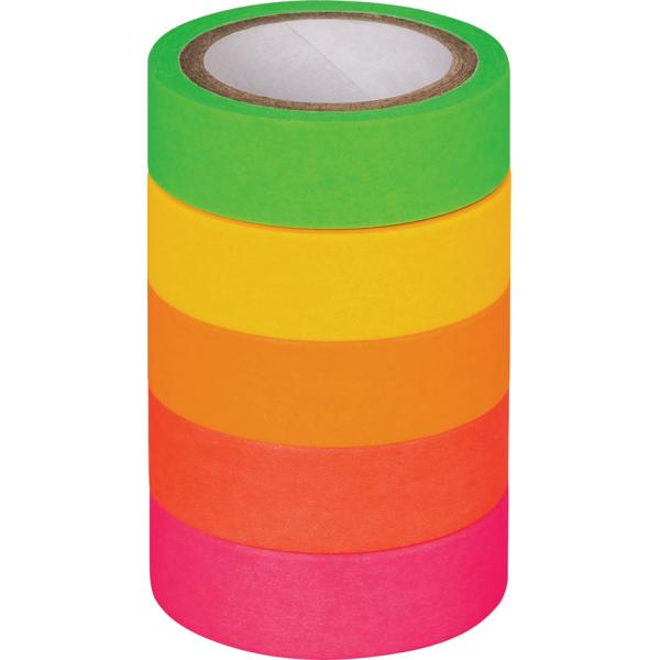 Deko-Klebeband 'Neon Regenbogen', matt HEYDA 203584534 (4005329145865)