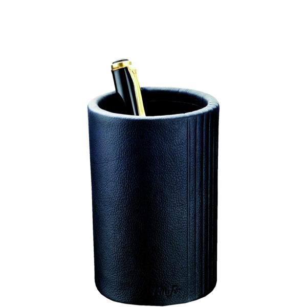 Stifteköcher LA LINEA, aus Leder, schwarz Läufer 36396 (4006677363963)