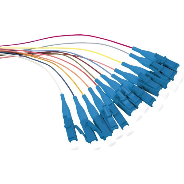 LogiLink LWL Faserpigtail-Satz, LC-Simplex, OM4, 2, 0 m FL4LC02 (4052792019803)