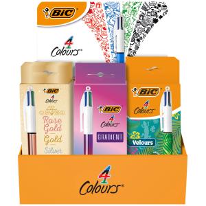 BIC Druckkugelschreiber 4 Colours, 21er Display Bic 518207 (3086123743946)