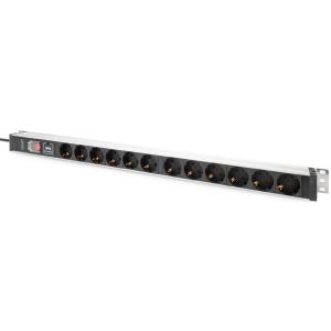 19' Steckdosenleiste, 12-fach, mit Schalter DIGITUS DN-95435 (4016032483618)
