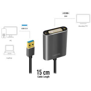USB 3.0 - DVI Grafikadapter, schwarz LogiLink UA0232 (4052792034028)