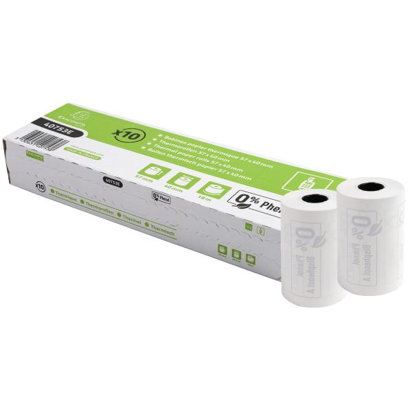 Thermorollen für Kassensysteme, 57 mm x 9 m EXACOMPTA 43642E (3130631436422)