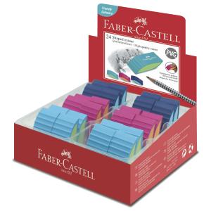FABER-CASTELL Kunststoff-Radierer BICOLOR, sortiert Faber-Castell 183049 (9555684679789)