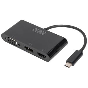 USB-C 3in1 Triple Monitor-Adapter (HDMI, DP, VGA) DIGITUS DA-70859 (4016032456476)