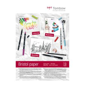 Tombow Zeichenblock 'Bristol', DIN A5, blanko, 250 g/ qm TOMBOW PB-MARK-5 (4003198950238)