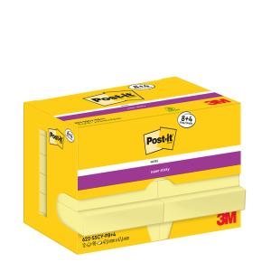 Super Sticky Notes Haftnotizen, 76 x 76 mm, 8+4 Post-it 654-SSCY-P8+4 (4064035072643)