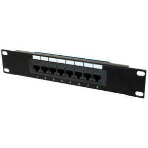 10' Patch Panel Kat.5e, Klasse D, 8 x RJ45, 1 HE DIGITUS DN-91508U (4016032241430)