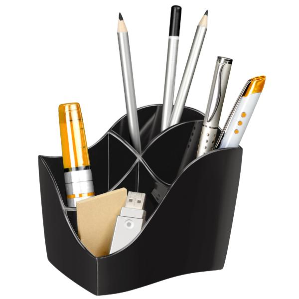 CEP Multiköcher ELLYPSE OWA, 4 Fächer, Polystyrol, schwarz cep 340eo (3462153401603)