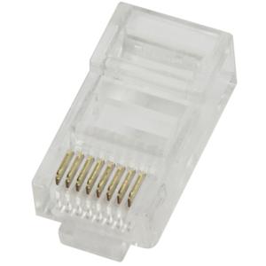 LogiLink RJ45 Stecker für Rundkabel, Kat.5e, geschirmt MP0004 (4260113570012)