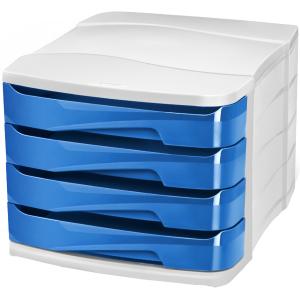 CEP Schubladenbox GLOSS, 4 Schübe, blau cep 1003940351 (3462159001722)