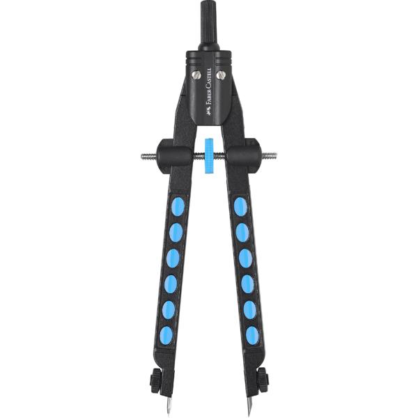 FABER-CASTELL Schnellverstellzirkel FACTORY BLUE Faber-Castell 174340 (4005401743408)