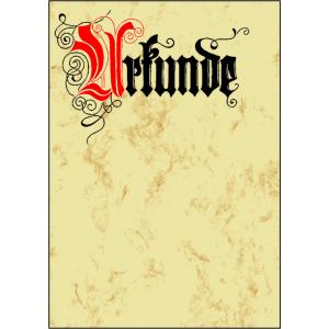 Motiv-Papier Urkunde Calligraphie A4, 185 g qm 12 Blatt SIGEL DP548 (4004360935749)