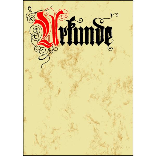 Design-Papier, DIN A4, Motiv 'Urkunde Calligraphie' sigel DP548 (4004360935749)