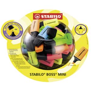 Textmarker BOSS MINI, 50er Bobonglas STABILO 07/50-1 (4006381421607)