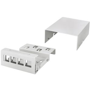 LogiLink Konsolidierungspunkt-Gehäuse, 4-Port, lichtgrau NP0092 (4052792061246)