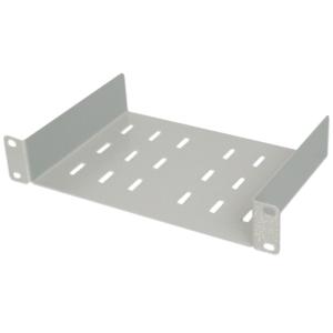 10' Fachboden, 1 HE, lichtgrau RAL 7035 DIGITUS DN-10 TRAY-1 (4016032139836)