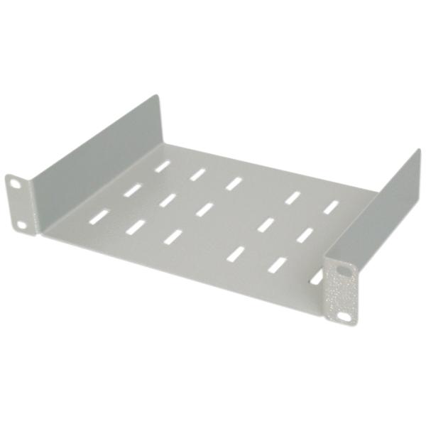 10' Fachboden, 1 HE, lichtgrau RAL 7035 DIGITUS DN-10 TRAY-1 (4016032139836)