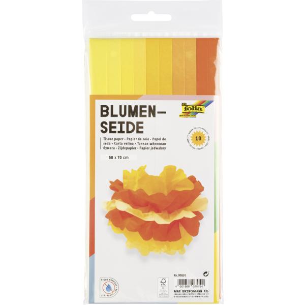 Seidenpapier, (B)500 x (H)700 mm, 20 g/ qm, Mix blau folia 91093 (4001868065817)