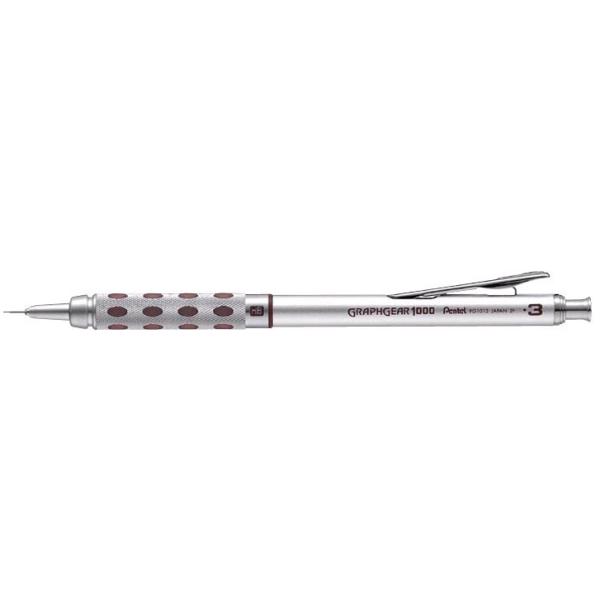 Pentel Graphgear 1000 Pg101 Druckbleistift Silber Hb 0,3 Mm, 1 St. PG1013-E (4902506066886)